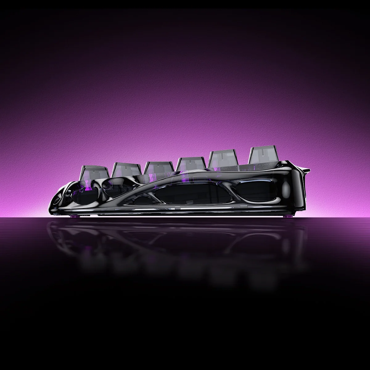 GravaStar 8K Hall-Effekt Gaming-Set – Transparent Schwarz [ANSI Layout] - Image 5
