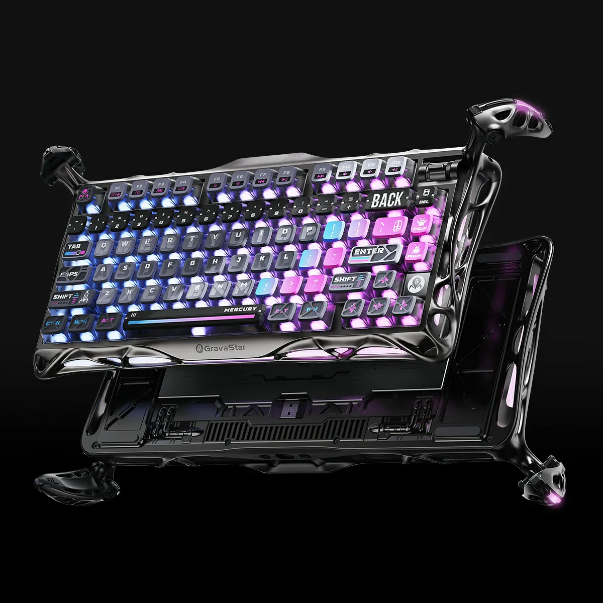 Mercury K1 Pro Mechanisch – Cyberpunk [ISO-DE/ANSI Layout] - Image 3