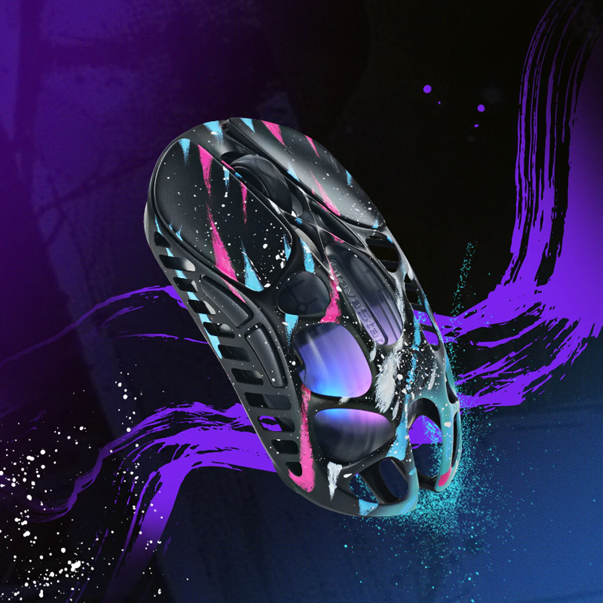 Mercury X Pro – 8K Kabellose Gaming-Maus – Neon-Graffiti - Image 4